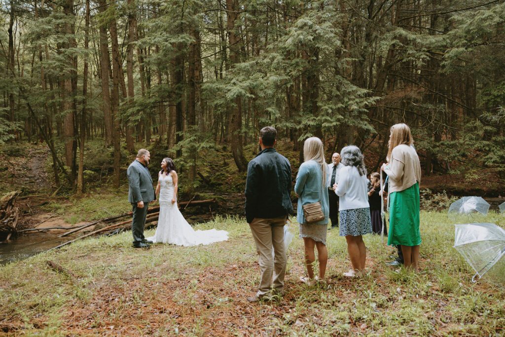 Cook Forest State Park wedding. Photography by Rock & Wander Photo Co.