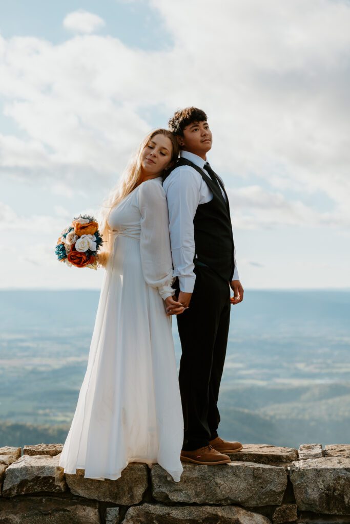 Married couple in Shenandoah National Park.